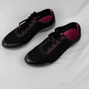Rockport truFLEX Walking Sneakers Black Pink Sz 9.5 Women’s Comfort Lightweight